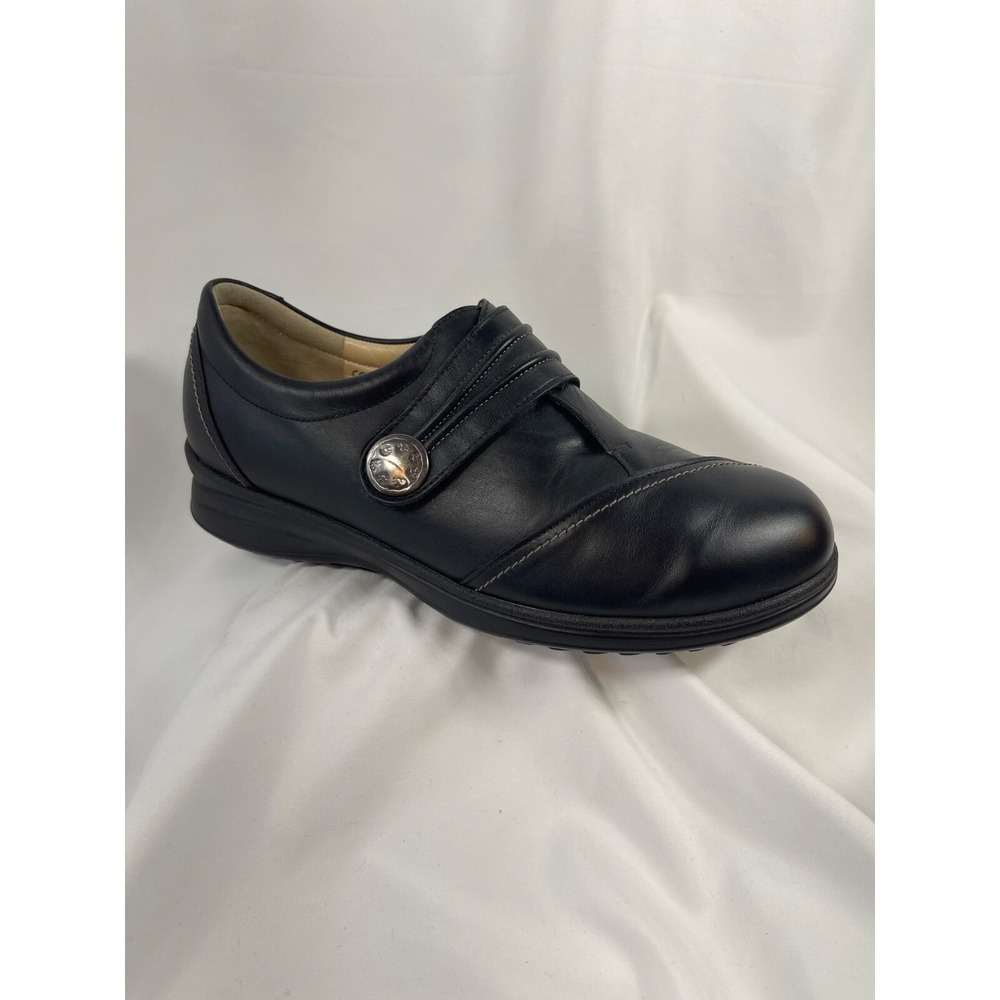 Finn Comfort Galway Shoes-2188 Women's Size US 7 Black Leather Comfort Slip On